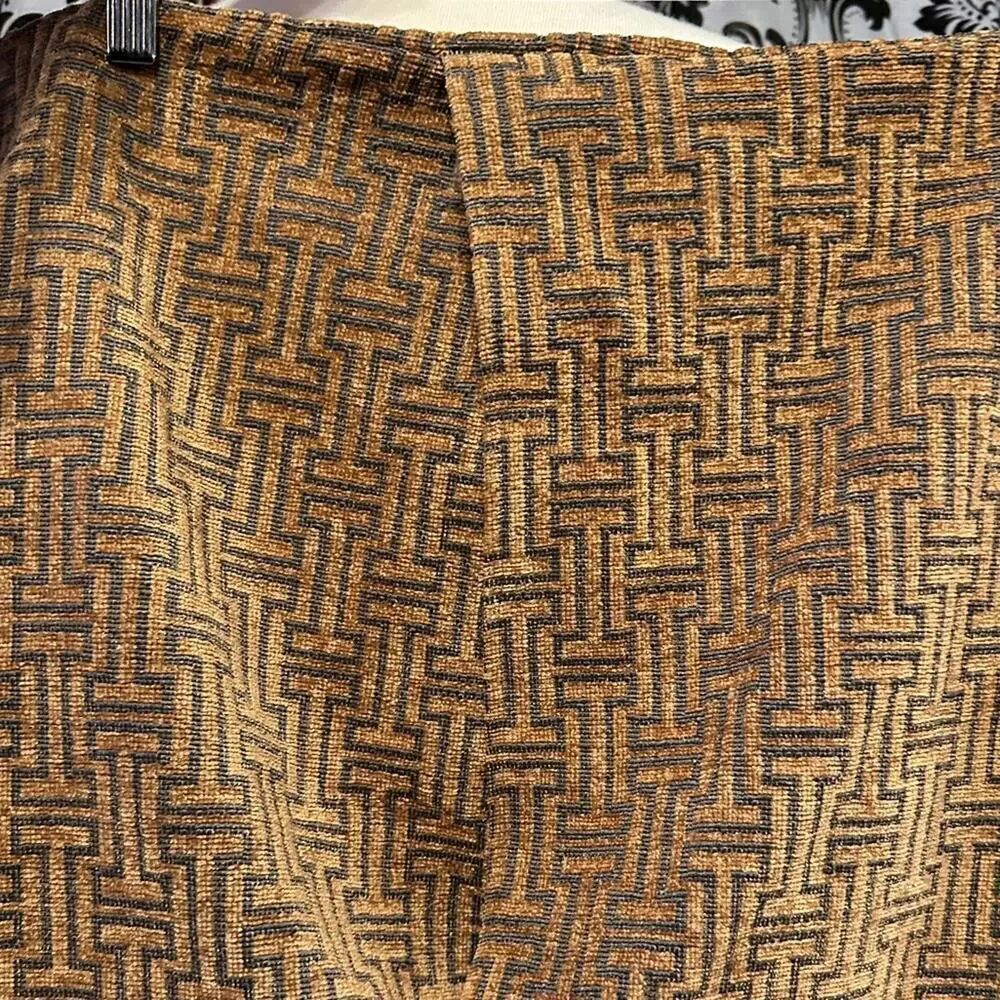 BNWOT Gold Rust Charcoal Pillow Cover Textured Chenille like material 17x17